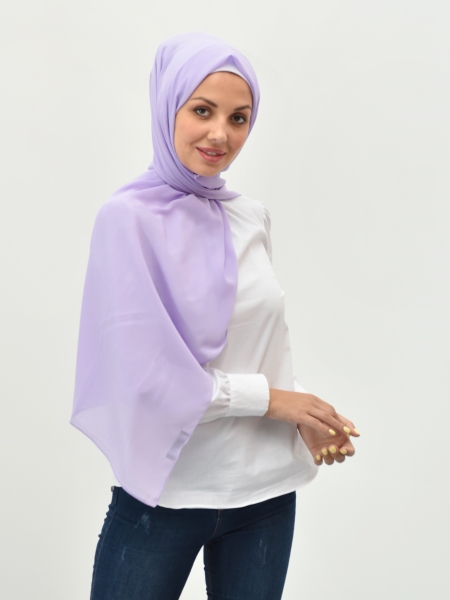 Mauve colour Crinkle Hijab