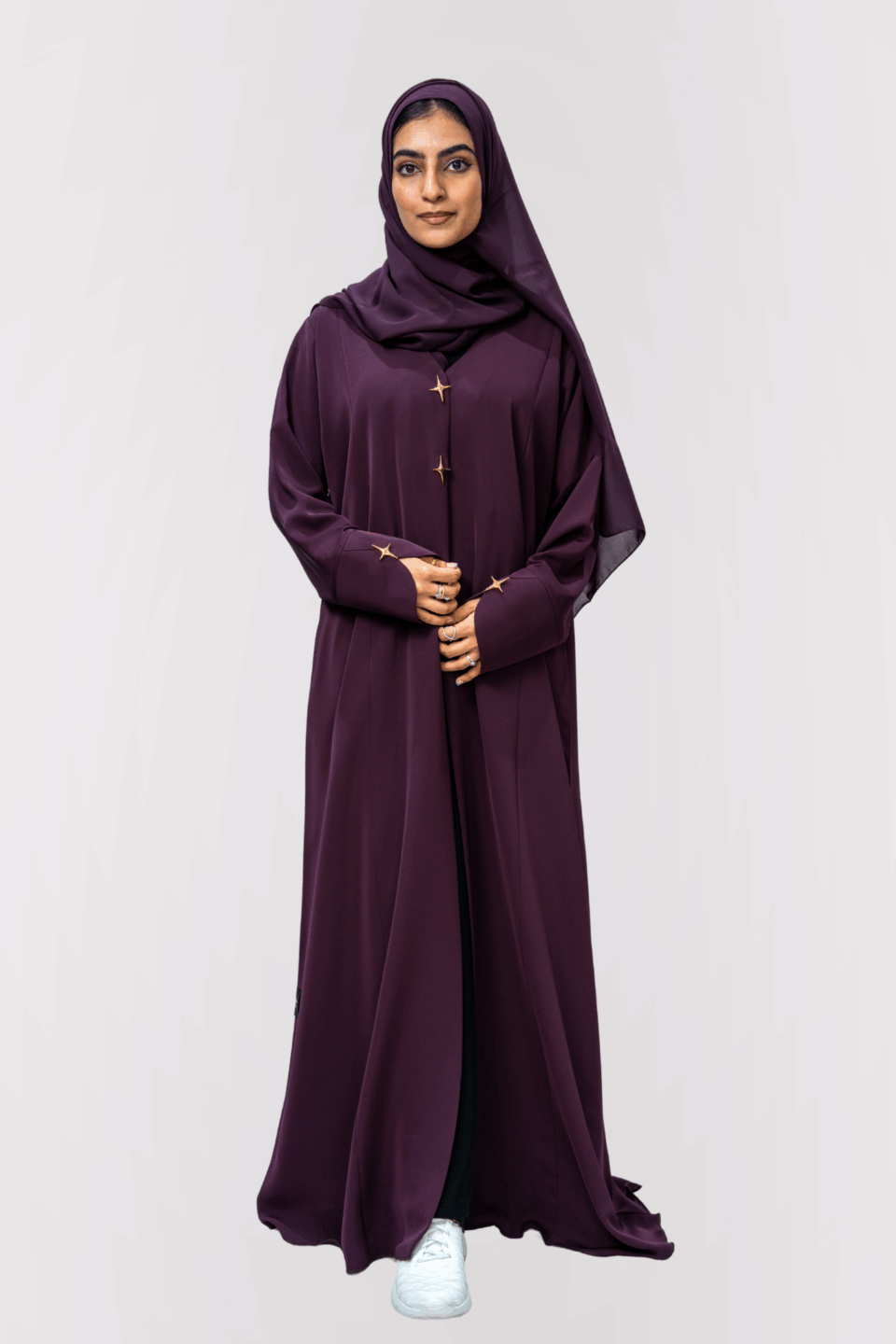 Najma Burgundy Abaya