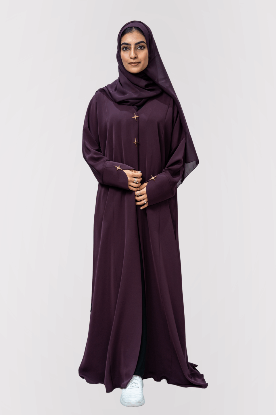 Najma Burgundy Abaya