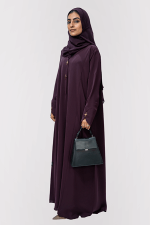 Najma Burgundy Abaya
