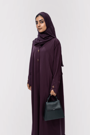 Najma Burgundy Abaya
