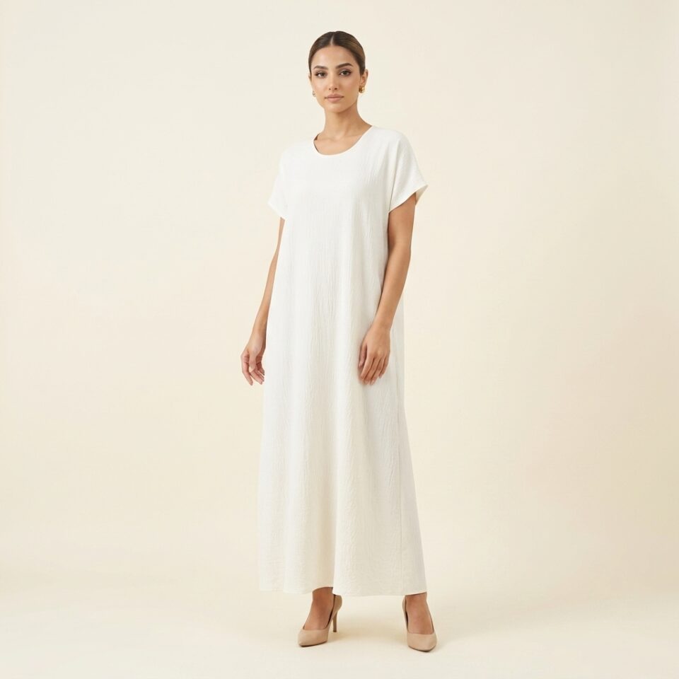 White Dress - Short sleeves