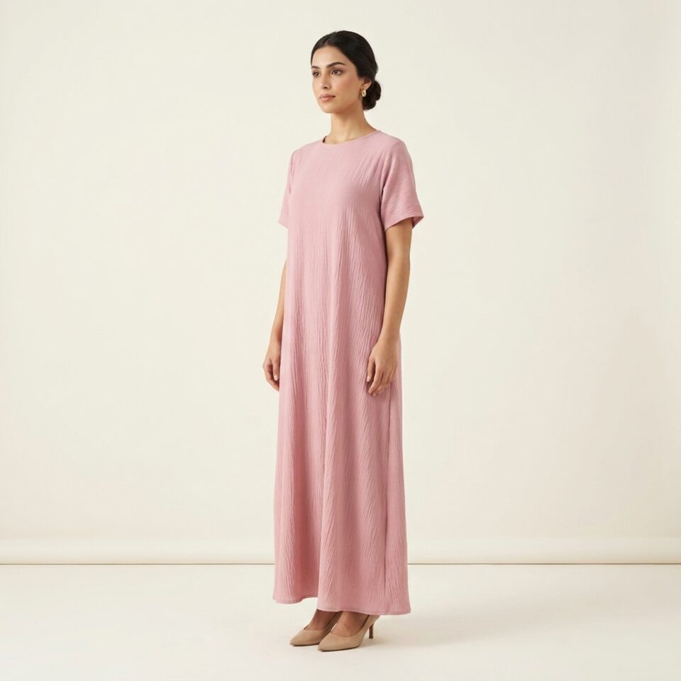 Soft Pink Dress - Short sleeves