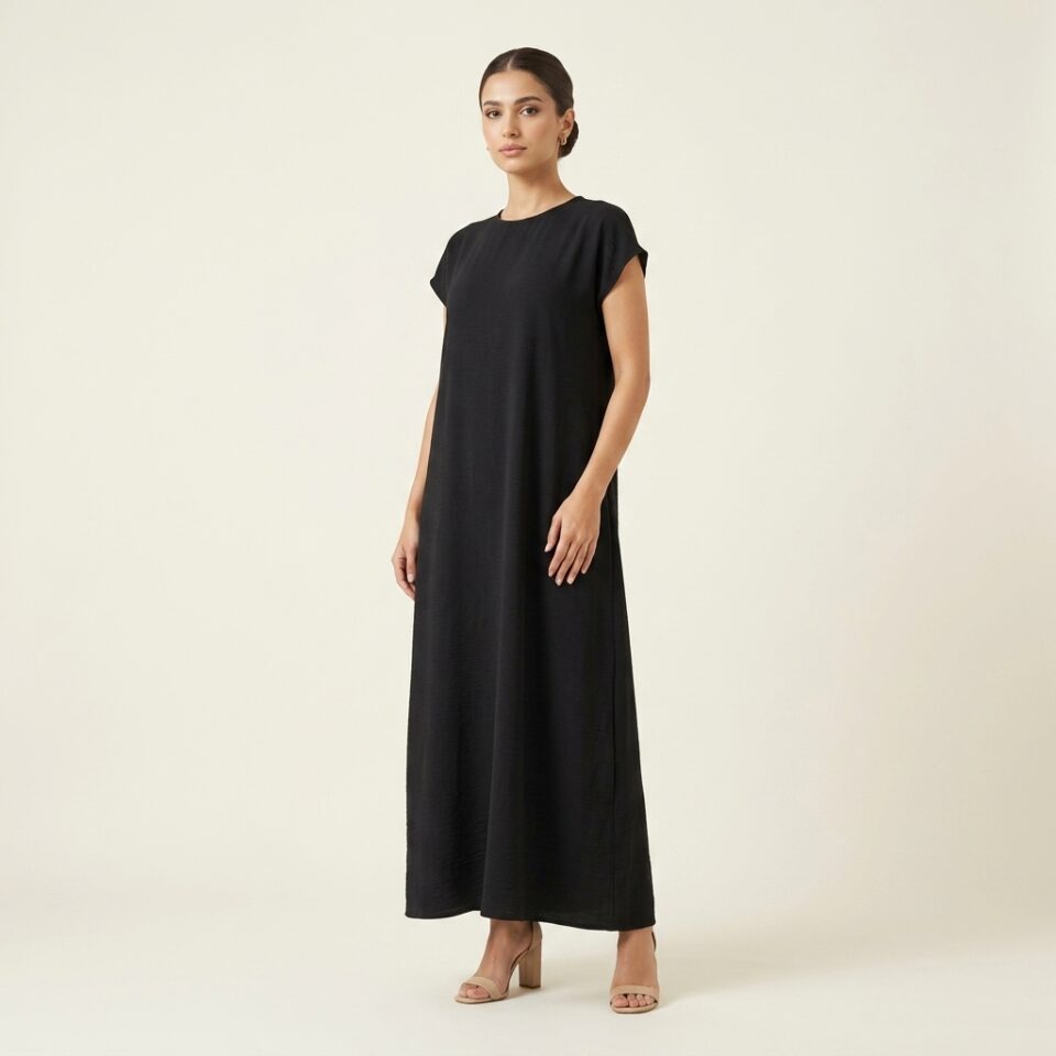 Black Dress- Short sleeves