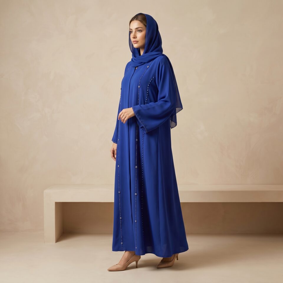Royal Blue Grace Abaya