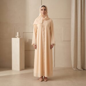 icecream lace abaya front