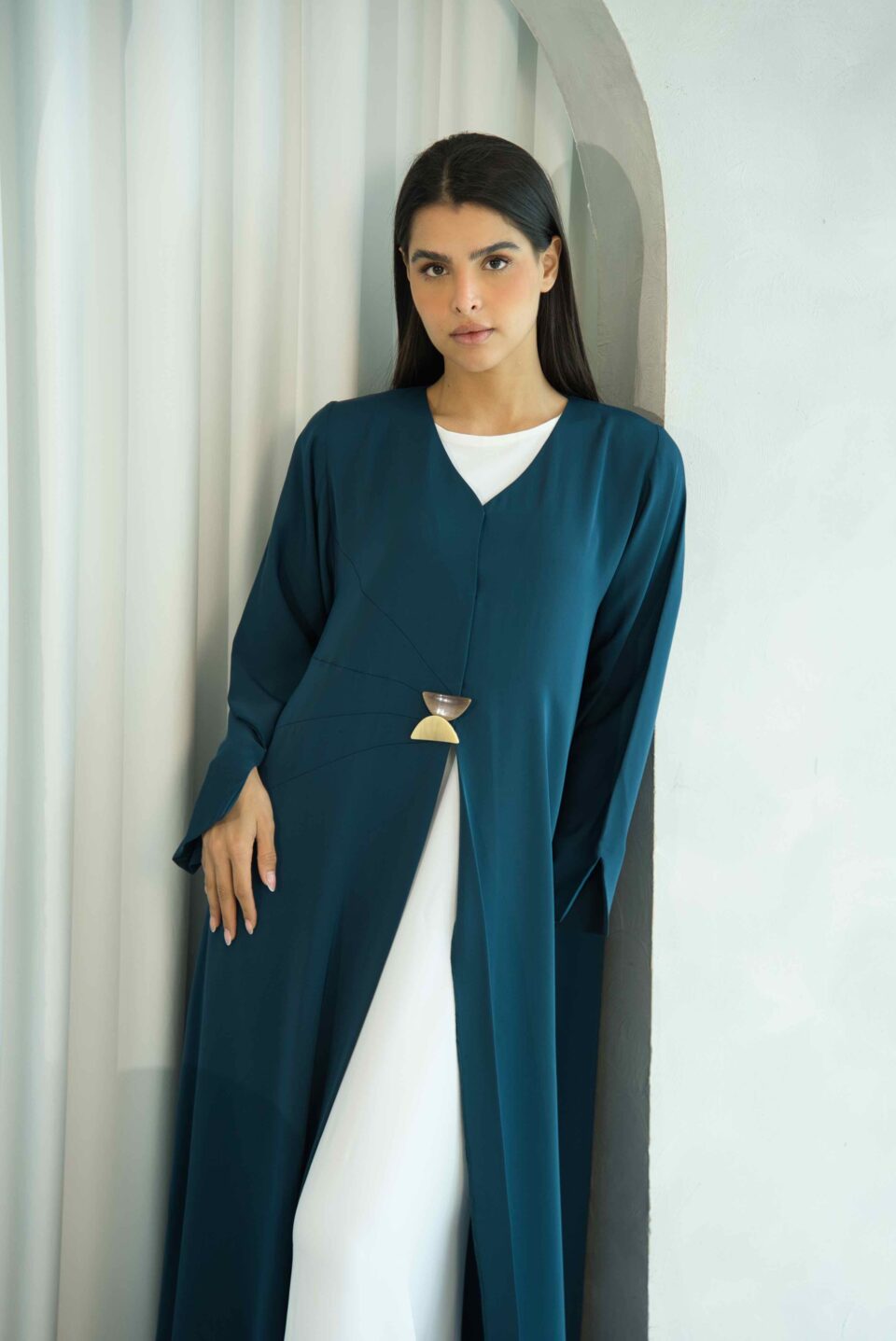 Elegant Teal Abaya