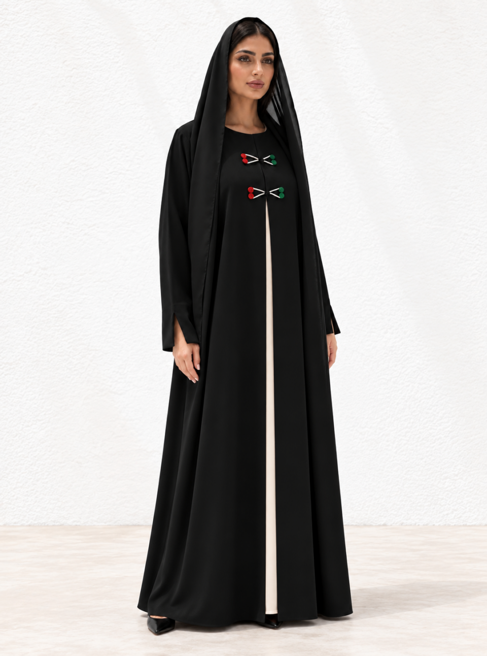 UAE National day Abaya - Black